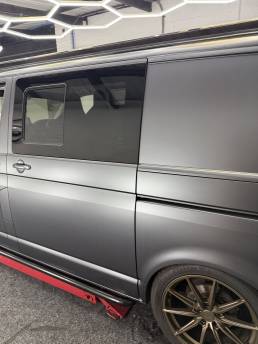 Satin grey VW Transporter sliding door
